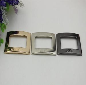 Wholesale Customer's custom simple nickel gold metal square buckle for shoes accessories from china suppliers