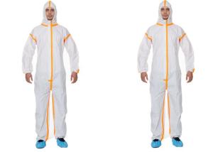 Wholesale Antiviral Protective Disposable Coverall Suit CAT 3 Type 3 / 4 / 5 / 6 Certificate from china suppliers