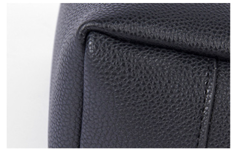 Design High Quality Pure Color PU Leather Cosmetic Toiletry Travel Bag