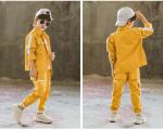 Fashion Boys Streetwear,Teens Good Quality Clothing Set loose Jacket +Trouser,