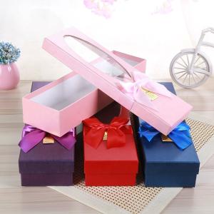 Wholesale White Cardboard Luxury Paper Gift Box Flower Packing With Pvc Window from china suppliers