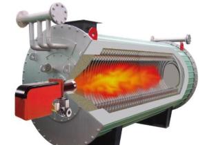Wholesale Double Layer Hot Oil Boiler , Instant Hot Water Oil Boiler Low Pollutant Emission from china suppliers