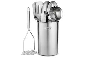 Wholesale Non Stick Stainless Steel Kitchen Utensil Sets Fingerprintfree OEM Available from china suppliers