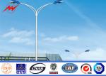 ISO Standard Solar Street Light Poles , Tubular Steel Pole 6-15m Color