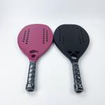 Professional Carbon Fiber Tennis Paddle Racket Fiberglass Beach Game