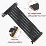 PCIE 4.0 PCIE Cable 16X Extender Riser Card PCI-E 3.0 Extension Cable 90 Degree