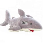 Decorative Giant Shark Doll Customized Color Short Velboa Material 19 Inch