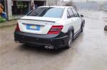 For Mercedes W204 C63 Body Kit W204 Upgraded Black Series Style Front and Rear