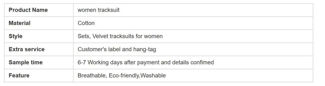 Custom Women Sport Clothing Fashion Hooded Training Track Sweat Suit Jogging Suits Wholesale Velvet Tracksuits