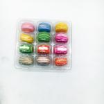12 pack Clear PVC/PET blister macaron package cake/cookie/canday packaging