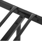 OEM Metal Frame Twin Bunk Beds , Metal Double Decker Bed With Ladder Black