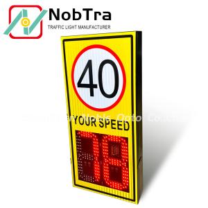 Wholesale Traffic Safety Equipment NBP10-L4-P Speed Aware Radar Speed Signs with Wireless Connectivity from china suppliers