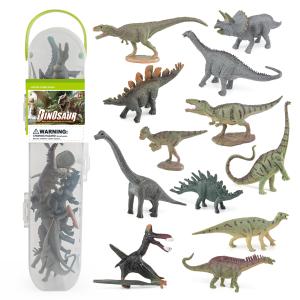 Wholesale Dinosaur Model Playsets 12 PCS Mini Pachycephalus Stegosaurus Triceratops Brachiosaurus Toys for Boys Girls Kids from china suppliers