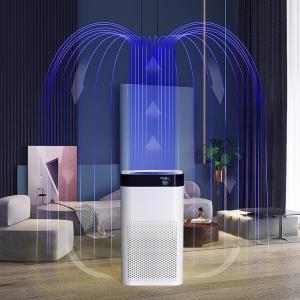 Wholesale Khaki OEM Pure Portable Air Purifier UV Light HEPA 20m2 Intelligent Desk Air Filter from china suppliers
