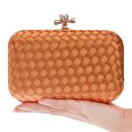 Classic female high-end hand woven star banquet evening bag hand elegant dinner