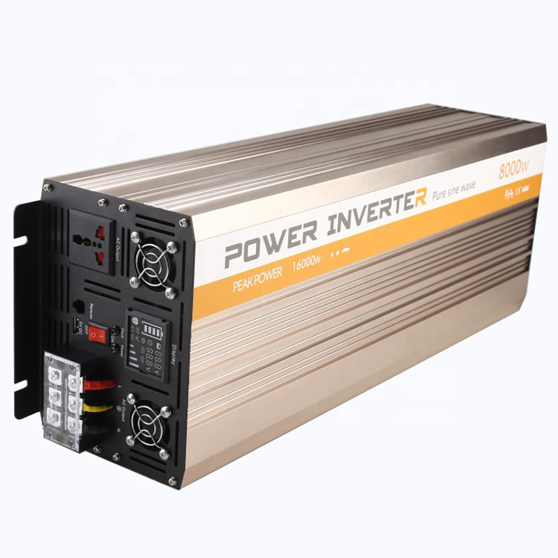 High quality Intelligent Single phase pure sine wave inverter 8kw on grid off grid solar system solar inverter