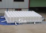 8x6m white indoor foam pit airbag with sealed top cover for big jump airbag