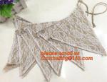 Rustic wedding decor burlap lace bunting jute banner,festival, Rainbow Cotton