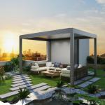 Customised Outdoor Garden Patio Motorised Retractable Roof Bioclimatic Pergola