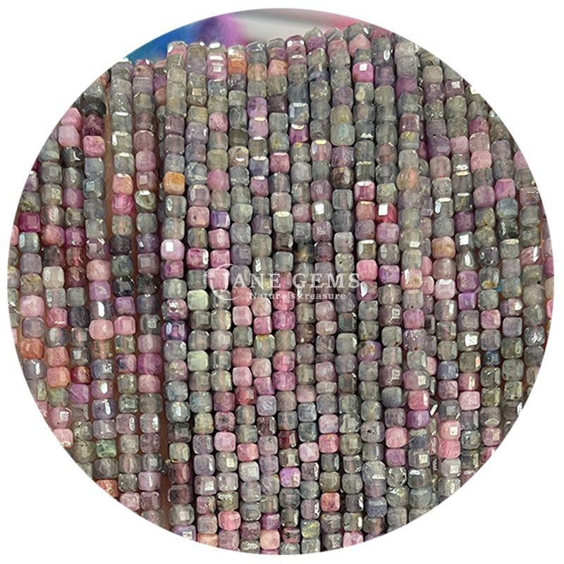 Wholesale Natural Gemstone Loose Beads Flourite Crystal Stone Loose Beads Moonstone Loose Bead Spacers for Diy Jewelry