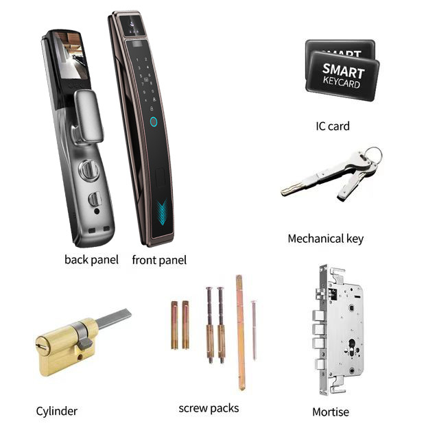 Fingerprint Smart Door Lock Face Recognition Remotely Captures Cat'S Eye Lock