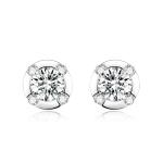 Special Design 18k Lab Grown Diamond Earrings Jewelry Durable style Round shape
