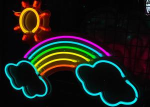 Wholesale rainbow Custom neon sign led silica gel acrylic board handmade fashion lighting from china suppliers