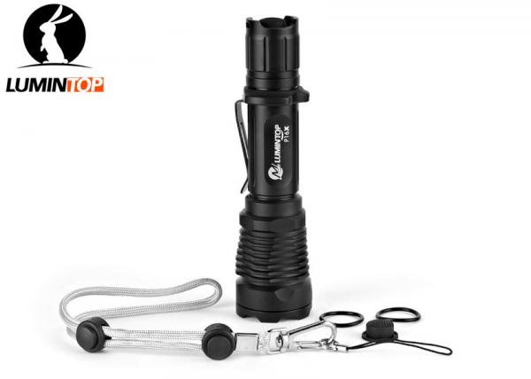 Quality Powerful Hunting LED Flashlight Brightness 15000CD Beam Distance 245 Meters for sale