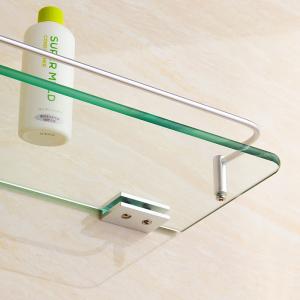 Wholesale Stainless Steel Bathroom Shelf 6mm Tempered Glass for Living Room/Bathroom Storage from china suppliers