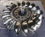 Stainless steel 0Cr13Ni4Mo Forged CNC Pelton Turbine Runner / Pelton Wheel with