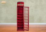 Indoor Decor Wooden Telephone Booth Wine Bottle Rack