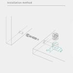 12.5mm Height Minifix Cam Lock Furniture Connector For Panel Furniture Cold