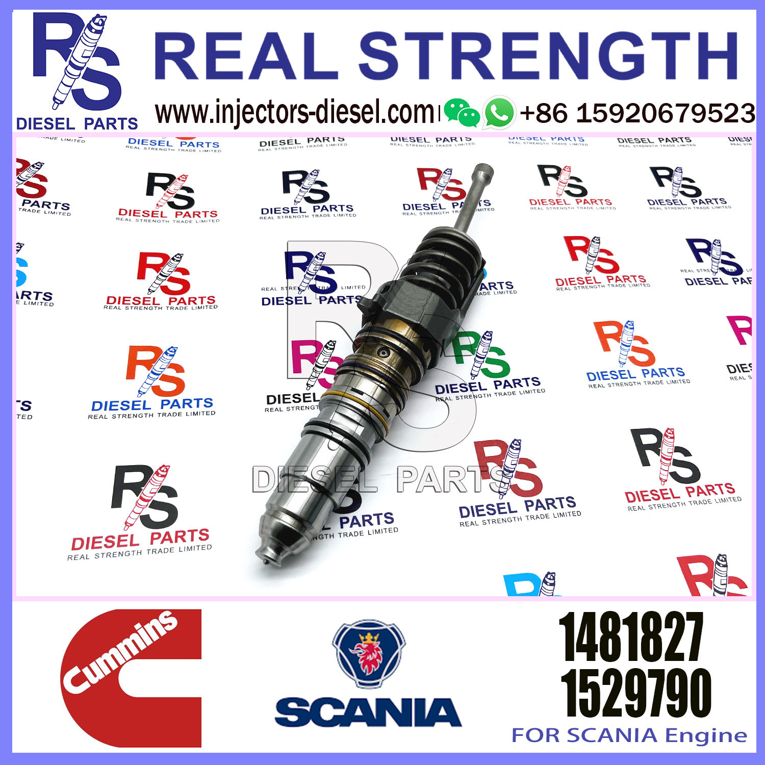 Isx15 Qsx15 X15 Diesel Engine Fuel Injector 4954646 1846351 4954648 570016 1499714 4088723 1521977 1481827 for C-UMMINS