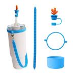 Custom Silicone Bottle Accessories for Bottle Mug Tumblers Gift of 4 Silicone