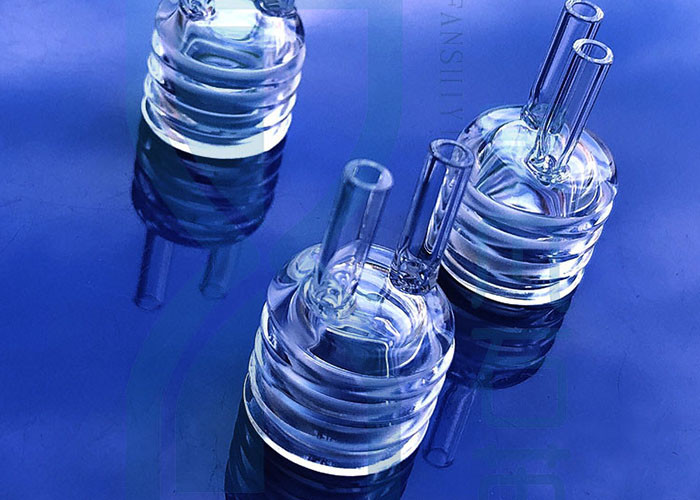 High Purity Quartz 2.2g/Cm3 Science Lab Glassware With Grinding Mouth And Grinding Stopper
