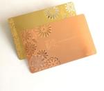 Brushed Gold Metallic Embossed Business Cards Popular Creative Business Gift