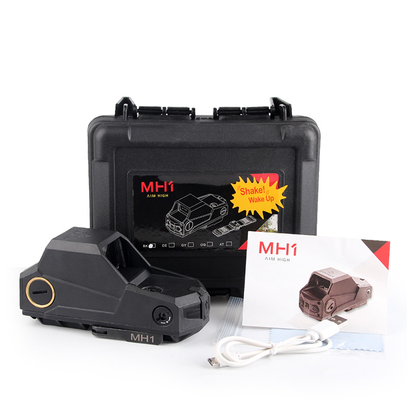 Fast Release Compact Holographic Tactical Optics Red Dot Reflex Sight USB Rechargeable