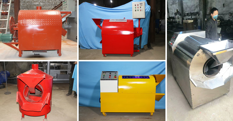 Red Color 380 V Industrial Roasting Machine 10-15 Minutes Process Time