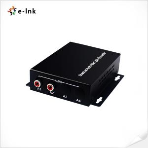 Wholesale 1Ch Fiber Media Converter Bi Directional 5W RCA Audio Over Fiber from china suppliers