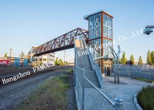 Wholesale Metal Prefabricated Pedestrian Bridges Skywalk Handrail Metal Above Road City Sightseeing from china suppliers