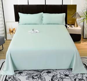 Wholesale Customized Color Plain Cotton Bed Sheet Sets with Hypoallergenic Design from china suppliers