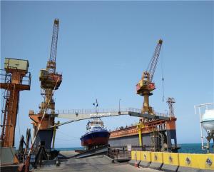 Wholesale 40t Single Jib Floating Dock Crane Running On Rail For Lifting Ship Parts from china suppliers