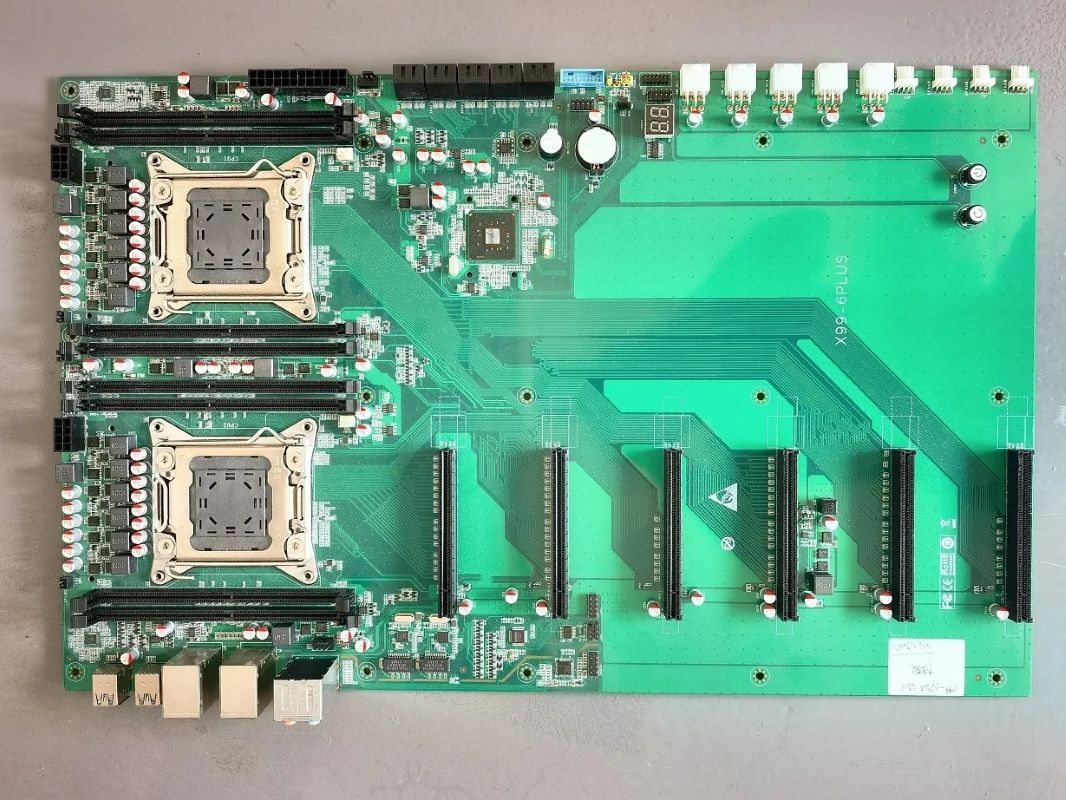 Customized high quality motherboard X99-6plus motherboard ddr4 8gb 6gpu mainboard graphics card 8*sata E5-2678v3