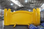 Yellow Big Jump Moonwalk Commercial Grade Bounce House For Adults EN71 Approved