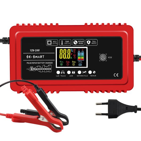 12V/24V Output Fast Charging Speed Pulse Repair Lead Acid Battery Charger from