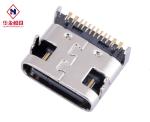 5A Electric Current 16 Pin Female USB Type C Connector