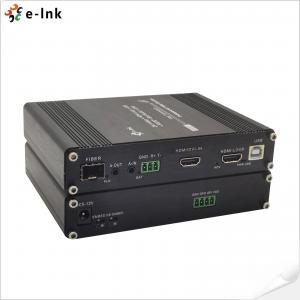 Wholesale HDMI KVM Fiber Optic Converter Bidi Stereo Audio GPIO HDMI USB Extender 1080P from china suppliers