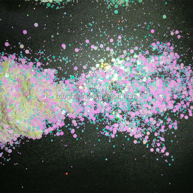 Craft Beauty Nail Art High Sparkling Iridescent Chunky Glitter 1kg Shapes Glitter Bulk for Wedding Party Event Decoration