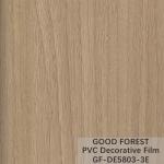 Flowability PVC Decorative Film Scratch Resistance Wooden Grain