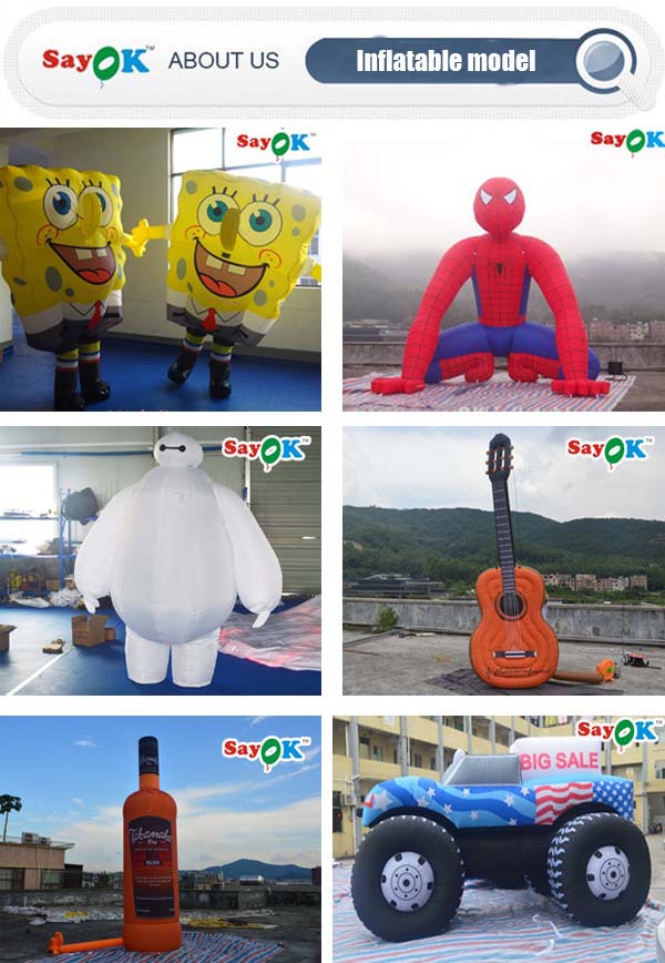 RGB Led Lighting Yellow Duck Inflatable Model With Blower For Event ROHS